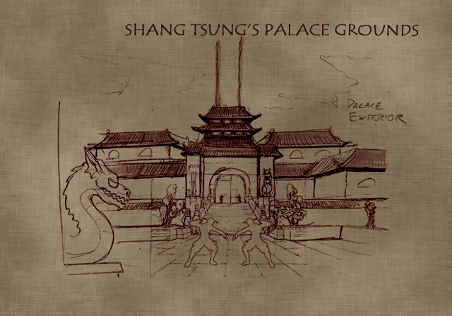 Palace Exterior Sketch