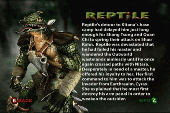 mortal kombat legacy reptile. Moderator - Mortal Kombat
