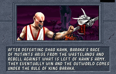 Baraka  Baraka mortal kombat, Mortal kombat 2, Mortal kombat