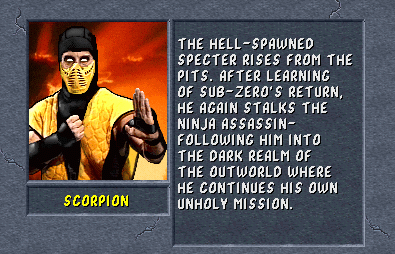 MKWarehouse: Mortal Kombat II: Scorpion