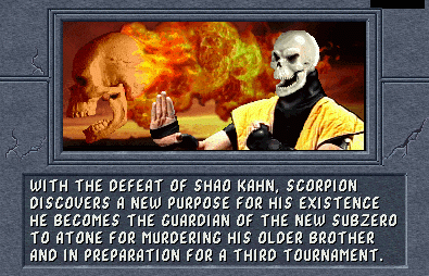 MKWarehouse: Mortal Kombat II: Scorpion