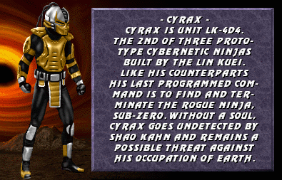 MKWarehouse: Mortal Kombat 3: Cyrax