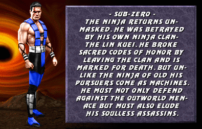 MKWarehouse: Mortal Kombat 4: Sub-Zero