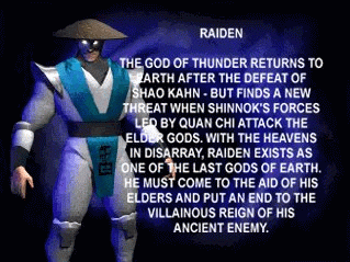 MKWarehouse: Mortal Kombat 4: Raiden