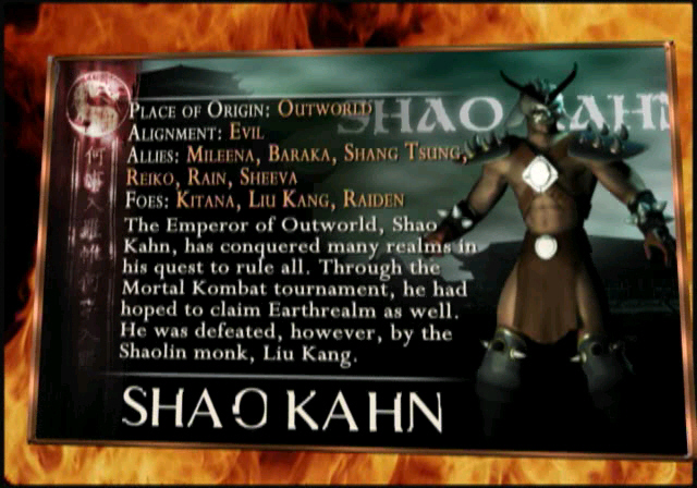 MKWarehouse: Mortal Kombat: Deception: Shao Kahn